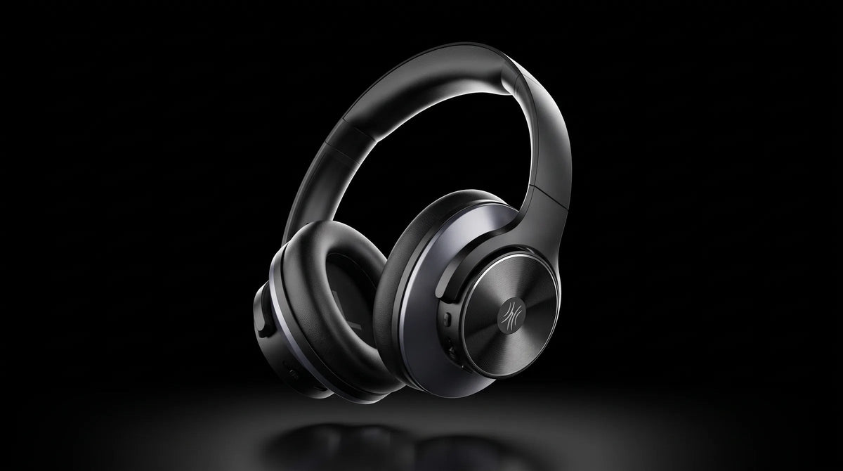 OneOdio A Series in black, lit from above